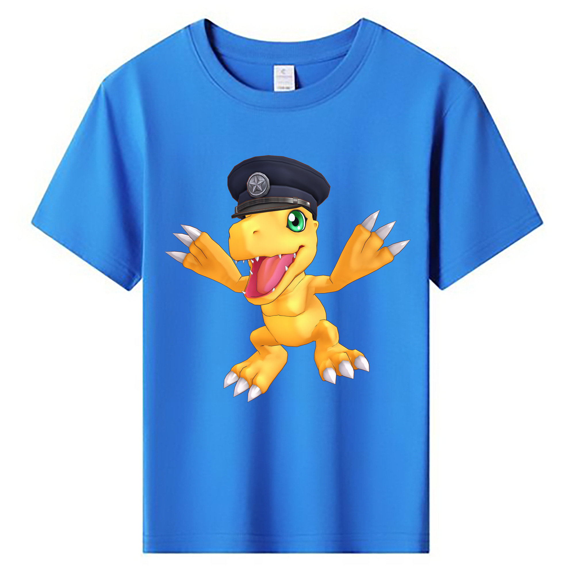 （画像用） Digimon デジタルモンスター/デジモン 綿100％キッズTシャツ（フロントプリント）